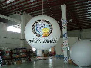  Customized Inflatable Fireproof advertising helium balloons with UV protected printing Manufactures