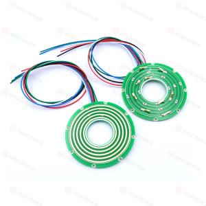 China 12 Circuits 10A Rotary Joint Slip Ring Pancake Stable Signal Transmission on sale