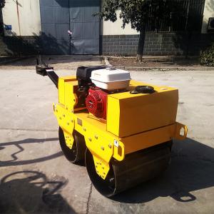 China 0.5ton tandem baby road roller mini vibratory walk behind road roller on sale