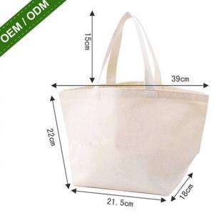 Promotion Shopping Bag 100% ECO Cotton Foldable Canvas File Tote Bag