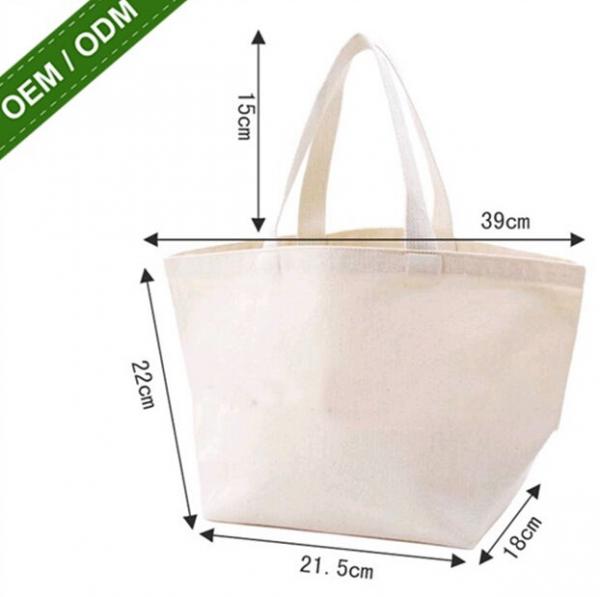 Quality Promotion Shopping Bag 100% ECO Cotton Foldable Canvas File Tote Bag for sale