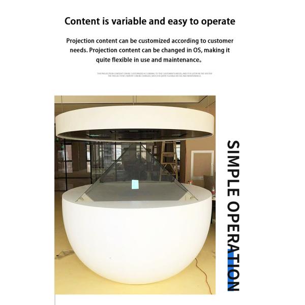 High Resolution 3D Holographic Display Showcase 3D HoloBox For Retail Promotions