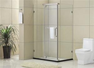 Square Framesless Stainless Pivot  Shower Enclosures 8 / 10 MM Tempered Glass for Home / Hotel