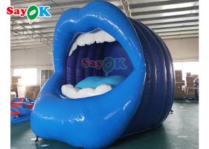 China Stage Background Props Custom Inflatable Products Opening Mouth For Single Party Decor on sale