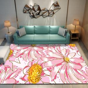  Flower Pattern Aesthetic 3D Modern Figure Artistic Living Room Carpet Hotel Area Rugs (2*2.4m) Manufactures