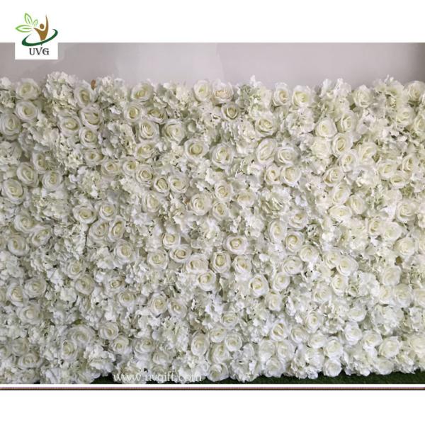 Quality UVG DIY party background in fake rose and hydrangea flower wall backdrops for weddings item for sale