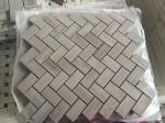 Chinese Wood Light Grain And Athens Gray Marble Grey Floor Mosaic Tile Athens