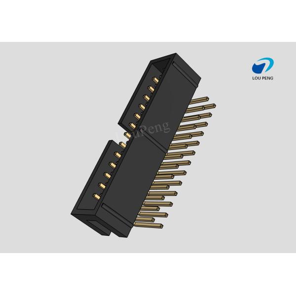 IDC Header connector, PCB Mount Receptacle, Board-to-Board, 2x13 Position, 1.27mm Pitch, Gold Flash, Right angle,DIP