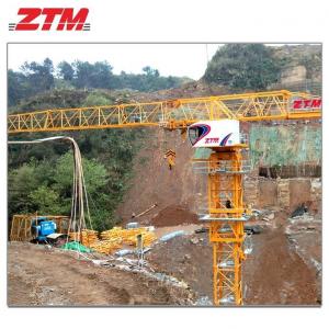  ZTT146 Flattop Tower Crane 6t Capacity 60m Jib Length 1.5t Tip Load High Safety Mini Tower Crane Manufactures