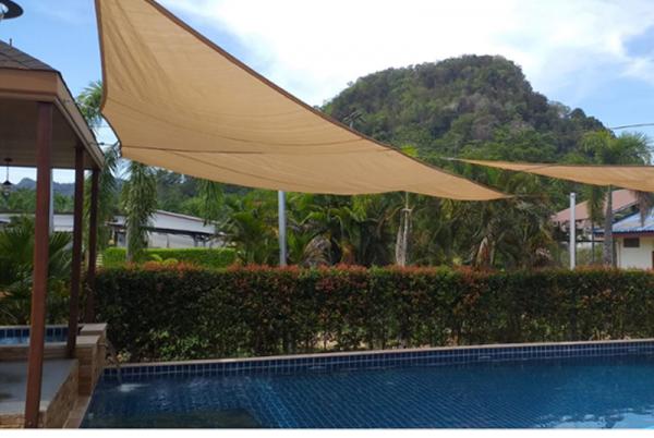 HDPE Outdoor Sun Shade Sail Swinmming Poor triangle shade sail