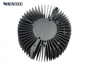  6063 - T5 Cooler / Radiator / Aluminum Heatsink Extrusion Profiles Black Anodized Manufactures