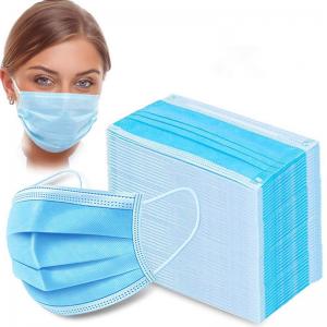China Anti Flu Disposable Face Mask 3 Layers Pp Non Woven Material For House Cleaning on sale