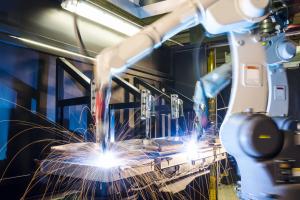  1080nm Robotic Welding Equipment , Automatic Machining Laser Weld Machine Manufactures