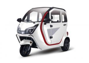 China White Grey Enclosed Electric Tricycle Slow Speed 1000W WithLithium Battery on sale