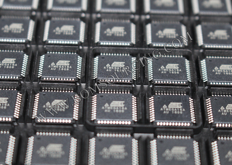  ATMEGA16A-AU Programmable Flash Memory IC Chip QFP Microcontroller Manufactures