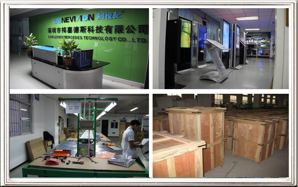 22 inch PC Wall Mount LCD Display , LCD Advertising Player 1680x 1050