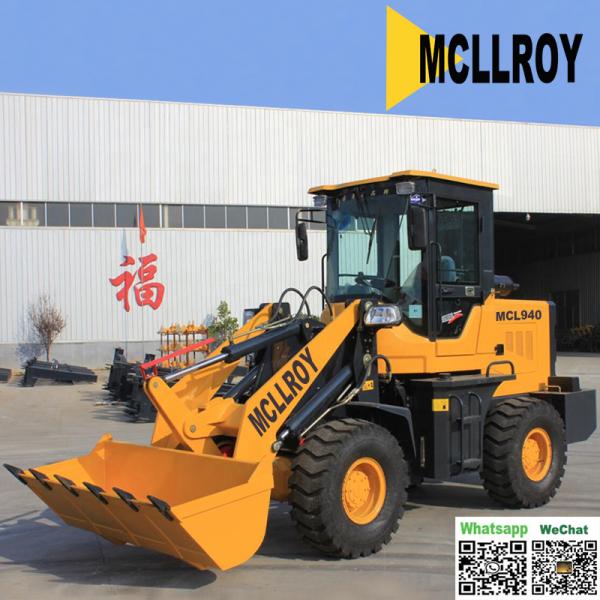 Front End 3 Ton Wheel Loader , Mini Front End Loader 2200kg Rated Load