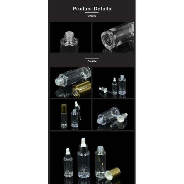 Empty PETG Dropper Bottle 10ml 30ml 40ml Essential Oil Bottle With Squeeze Tube Dropper