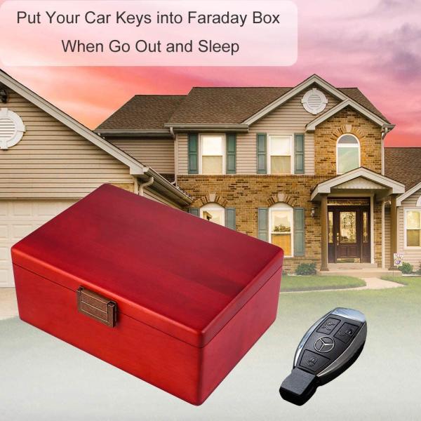 Anti Theft Key Fob Faraday Box Signal Blocking Keyless Cars Security
