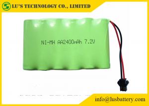  2400mah 7.2V 1.2 V Rechargeable Battery , AA NIMH Battery Pack Long Service Life Manufactures