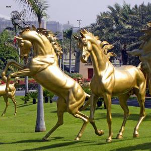  BLVE Golden Horse Statues Copper Garden Life Size Bronze Horse Sculptures Metal Large Outdoor Decoration Manufactures
