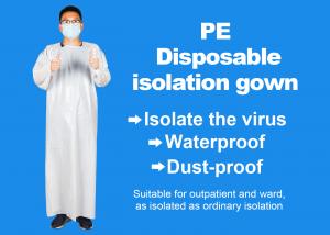 CE FDA Disposable PE Non Woven Isolation Clothes Surgical Gown Manufactures