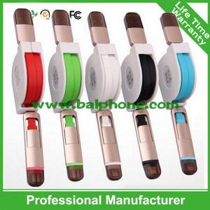 China Iphone 6/Micro 2in1 retractable data cable on sale