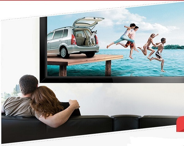 133 Inch Silver Fixed Frame Screen , 3D Home & Movie Projection Screen Aluminum frame