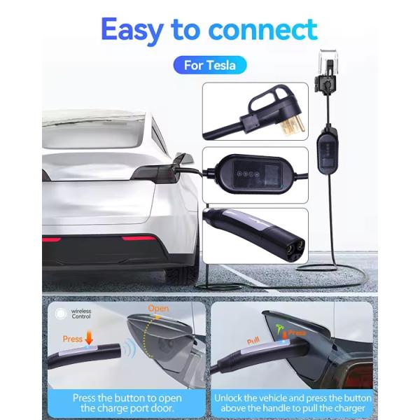 3.7KW EV Charger with Type 2 Female Charging Plug and Indicator Light