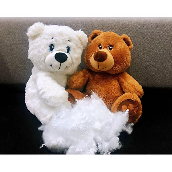 Virgin Hollow Conjugated Siliconized PSF Fiber 7D×64mm White Color