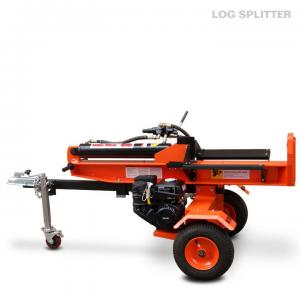 18 Ton Electric start log splitter , horizontal automatic hydraulic log splitter Manufactures