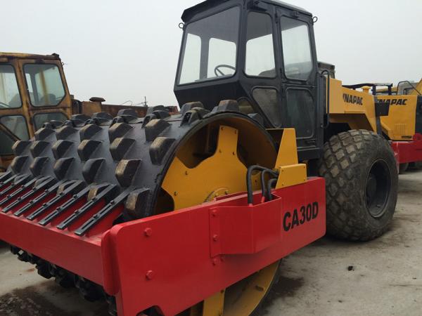 Quality Dynapac CA30D Second Hand Road Roller , Pull Behind Rubber Tire Roller For Sale  for sale