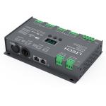 Fast Self - Testing LED DMX Decoder 12 Channel Output OLED Screen Easy Operation
