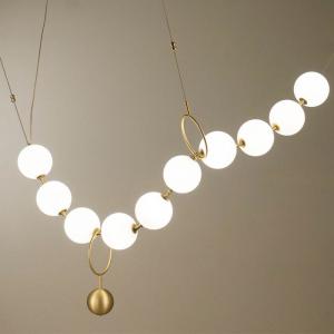  Nordic Necklace Glass Ball Chandelier Studio Lighting Modern Decorative Lamp Manufactures