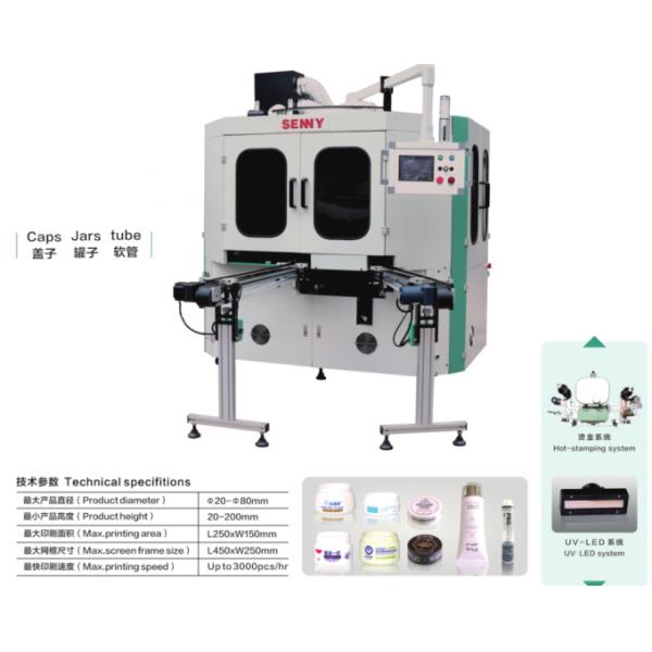 Fully Automatic Screen Printing Machine With Hot Stamping And UV-LED System For Multi-Color Printing On Various Products