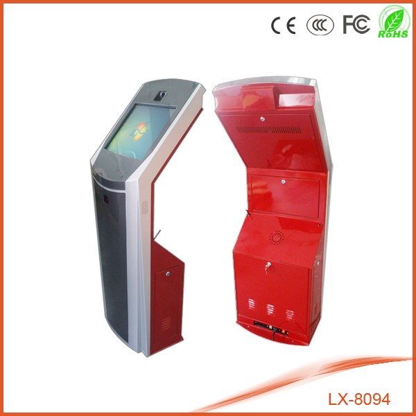 Custom Cardboard Book Display Stand With Brilliant High Resolution Touchscreen kiosk