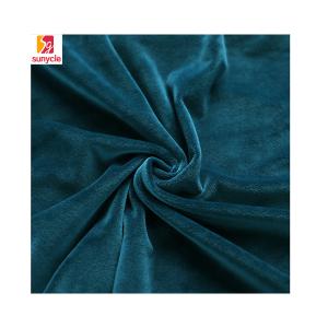 Indigo Blue Super Soft Plush Fabric 100% Polyester Plain