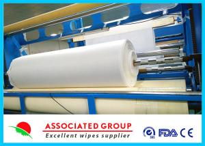  White Needlepunch Non Woven Roll Viscose &amp; Polyester / Es / Pp 40~1200gsm Manufactures