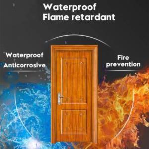 China Customized Waterproof WPC Door Soundproof Wood Polymer Composite Doors on sale