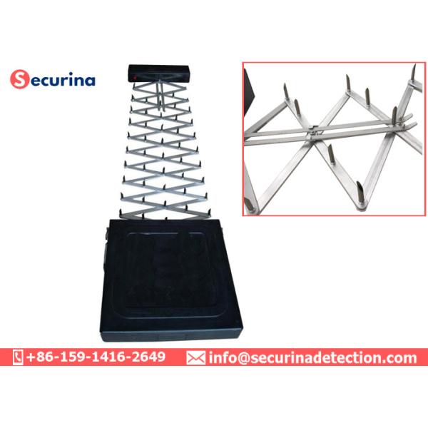 Mobile Tyre Killer Spike Barrier For Traffic Road Blocking / Stopping Vehicle Escapinga