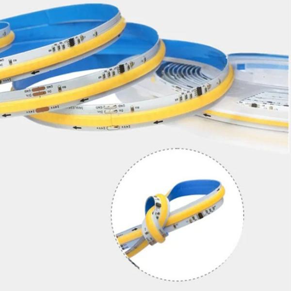 24v Addressable Single Color Cob Light Strip With 360 Leds/M Ip20