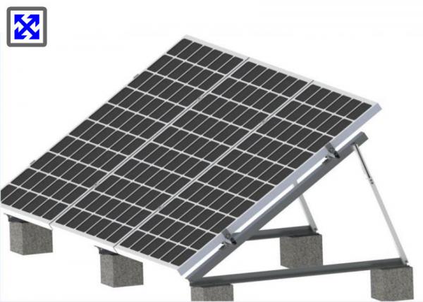 Quality Triangle Frame Adjustable Solar Panel Mounting System For Flat Roof Or Ground for sale