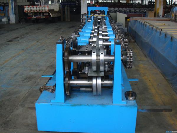 Quality C Z Purlin Interchangeable Steel Rolling Machine / Metal Roll Forming Machine In Warehouse Building for sale