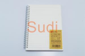 China Double Binding Filament PP Cover A5 Loose Leaf Spiral Notebook on sale