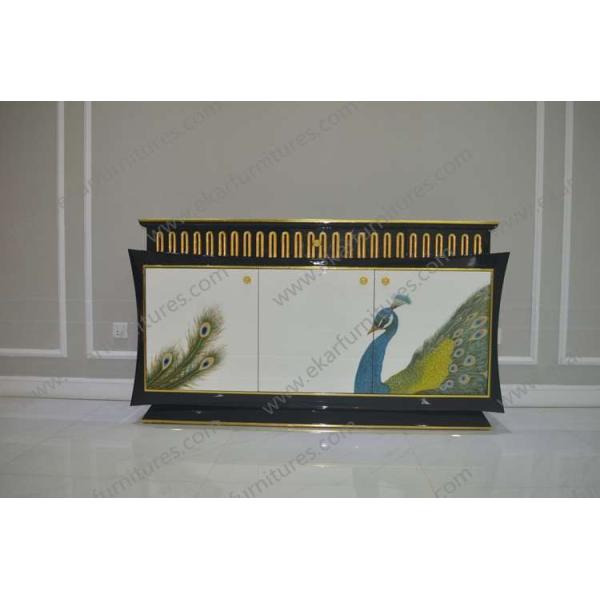 Empire style golden gilt console hallway console table and mirror TO-028