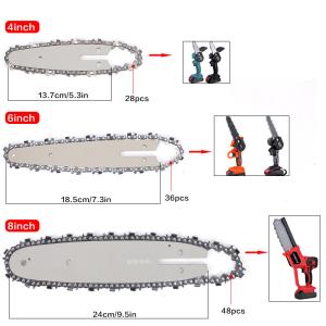 10" Hard Nose Chainsaw Guide Bar for 1/4 3/8lp Chain Saw Chain 4-Stroke Engine
