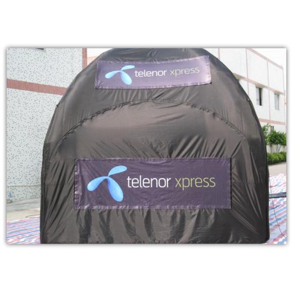 Black Custom Inflatable Arch For Advertisement / PVC Blow Up Arch