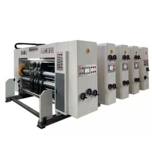  High Speed Automatic Flexo Printing Slotting Die Cutting Machine Of Lead Edge Feeding Type Manufactures