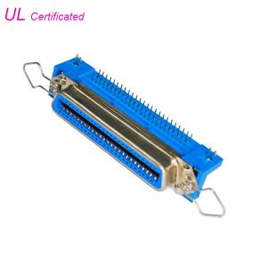 China Centronic 25 Pairs PCB Right Angle Female board lock Connector 50pin with spring latch on sale