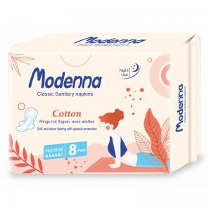  Unscented Organic Cotton Sanitary Napkins 320mm Super Absorbency Manufactures